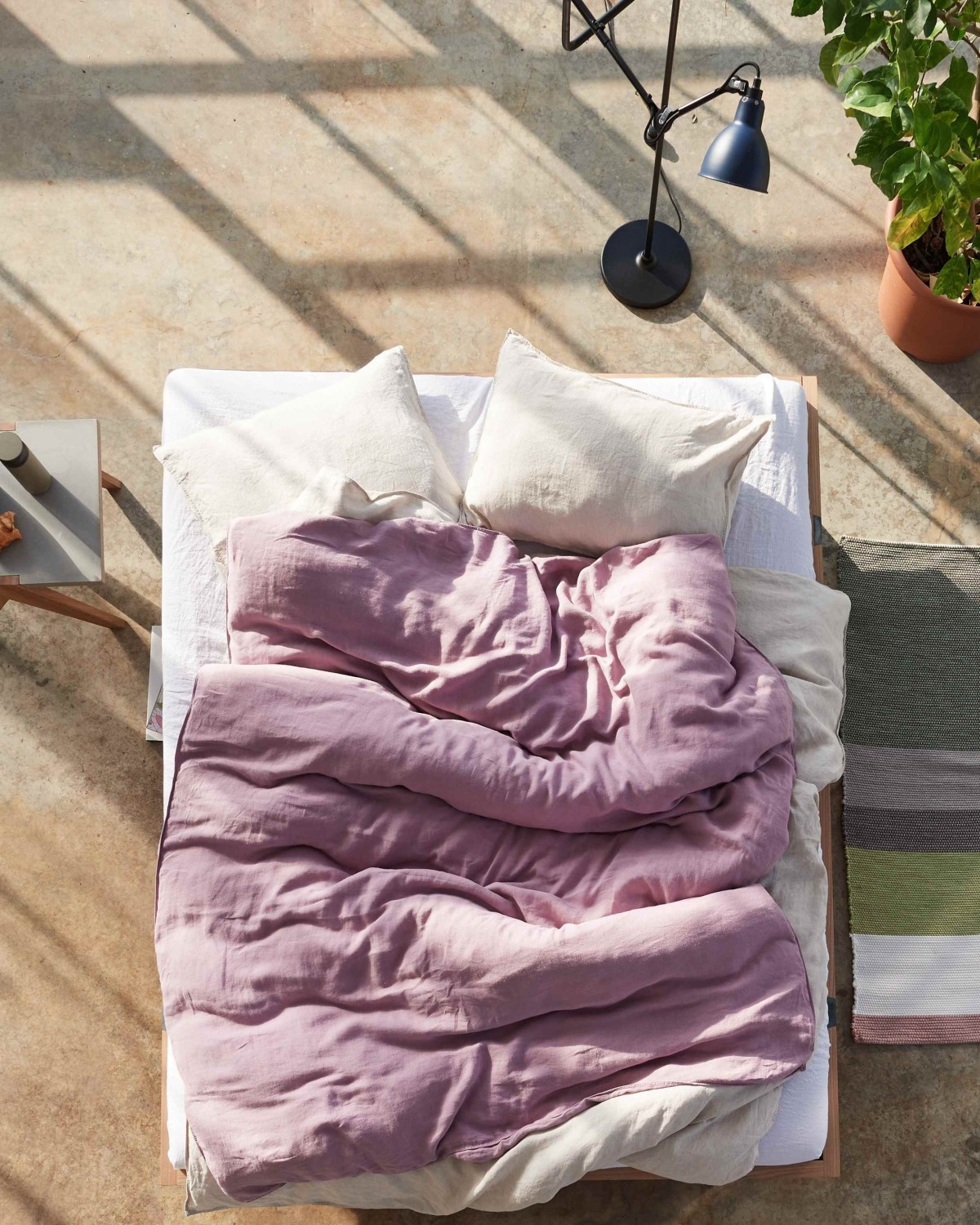 Lavie Hanf-Kissenbezug Lotta Smokey Lilac