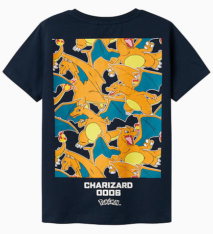 Name It T-Shirt - NkmJatin Pokémon - Navy Blazer m. Print