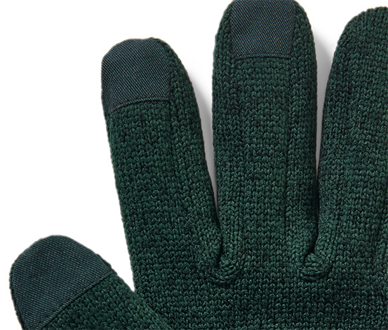 Strickfleece-Handschuhe, grün