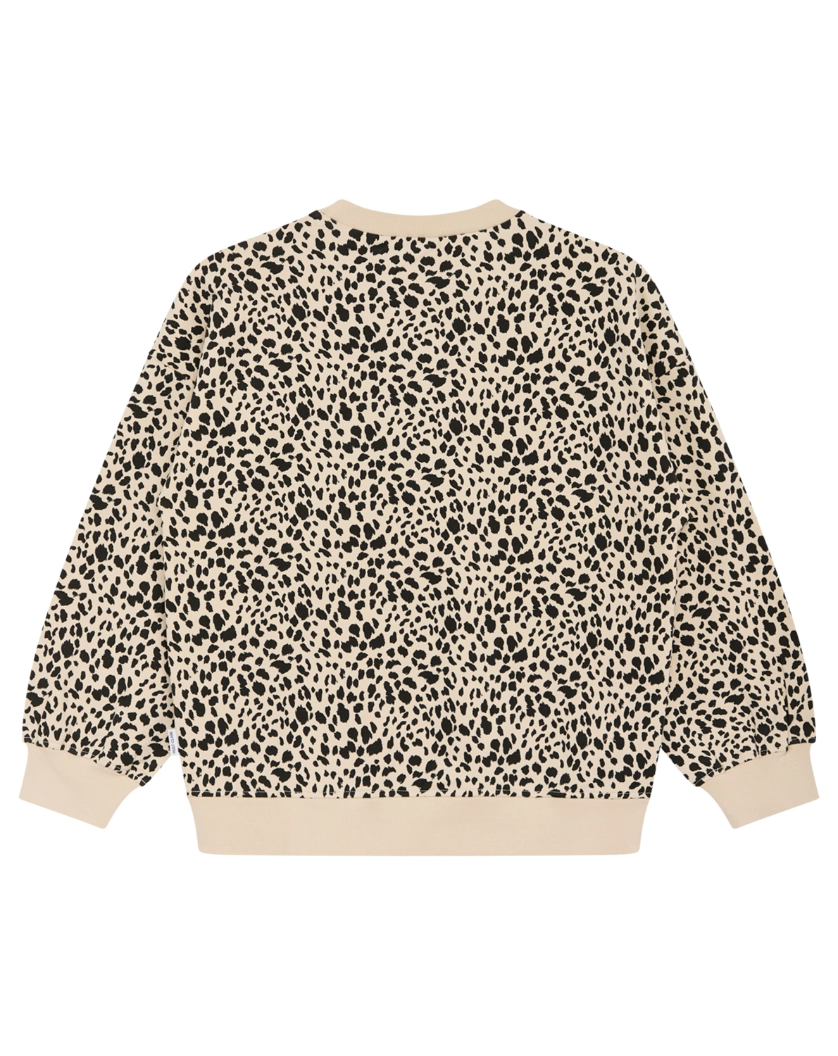 Sweatshirt SAJA LEOPRINT in licorice