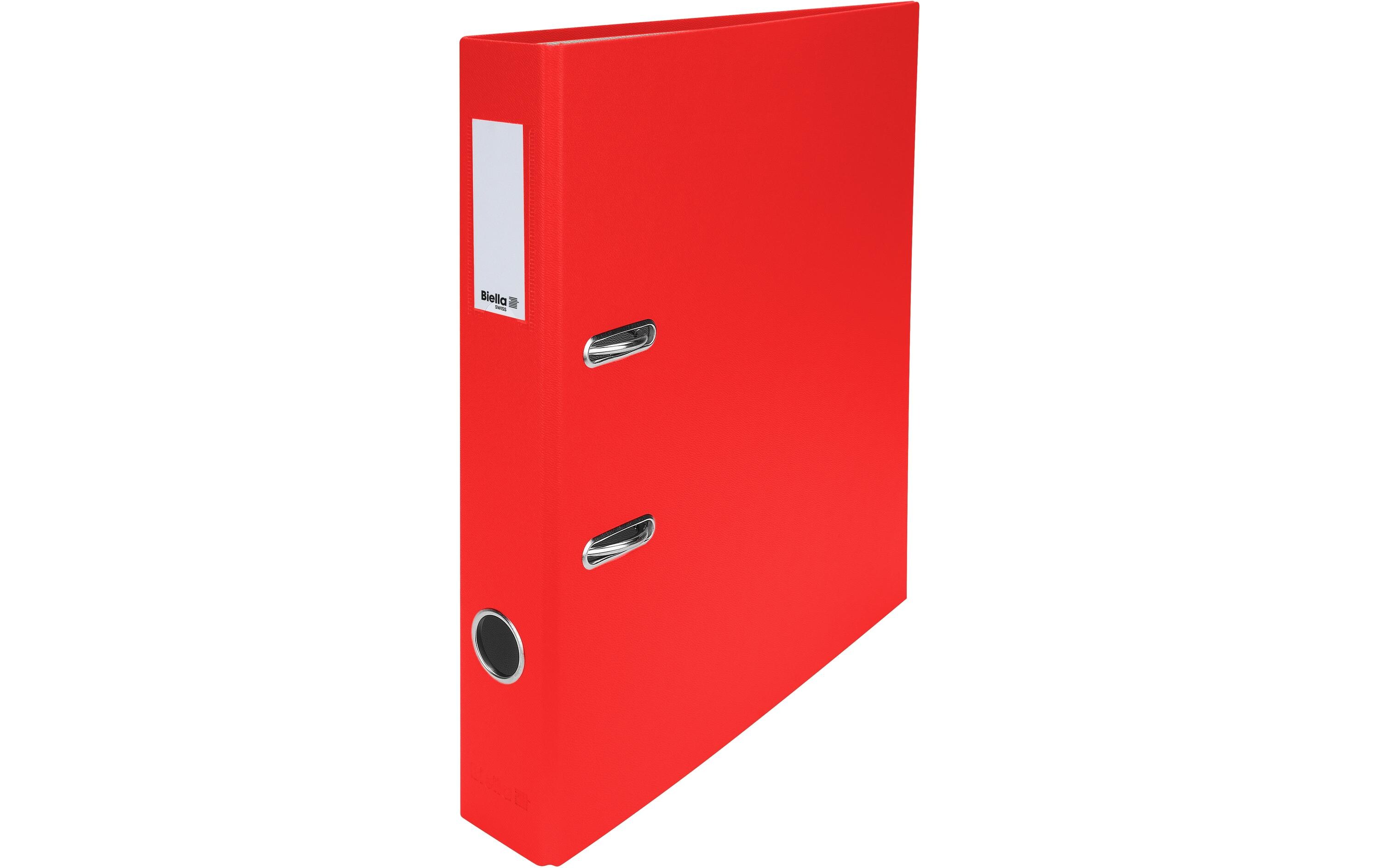 Ordner Plasticolor A4 4 cm, RotOrdner mit Strong-Mechanik