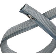 Gaine pour câble avec fermeture zip, 2,0 m, gris