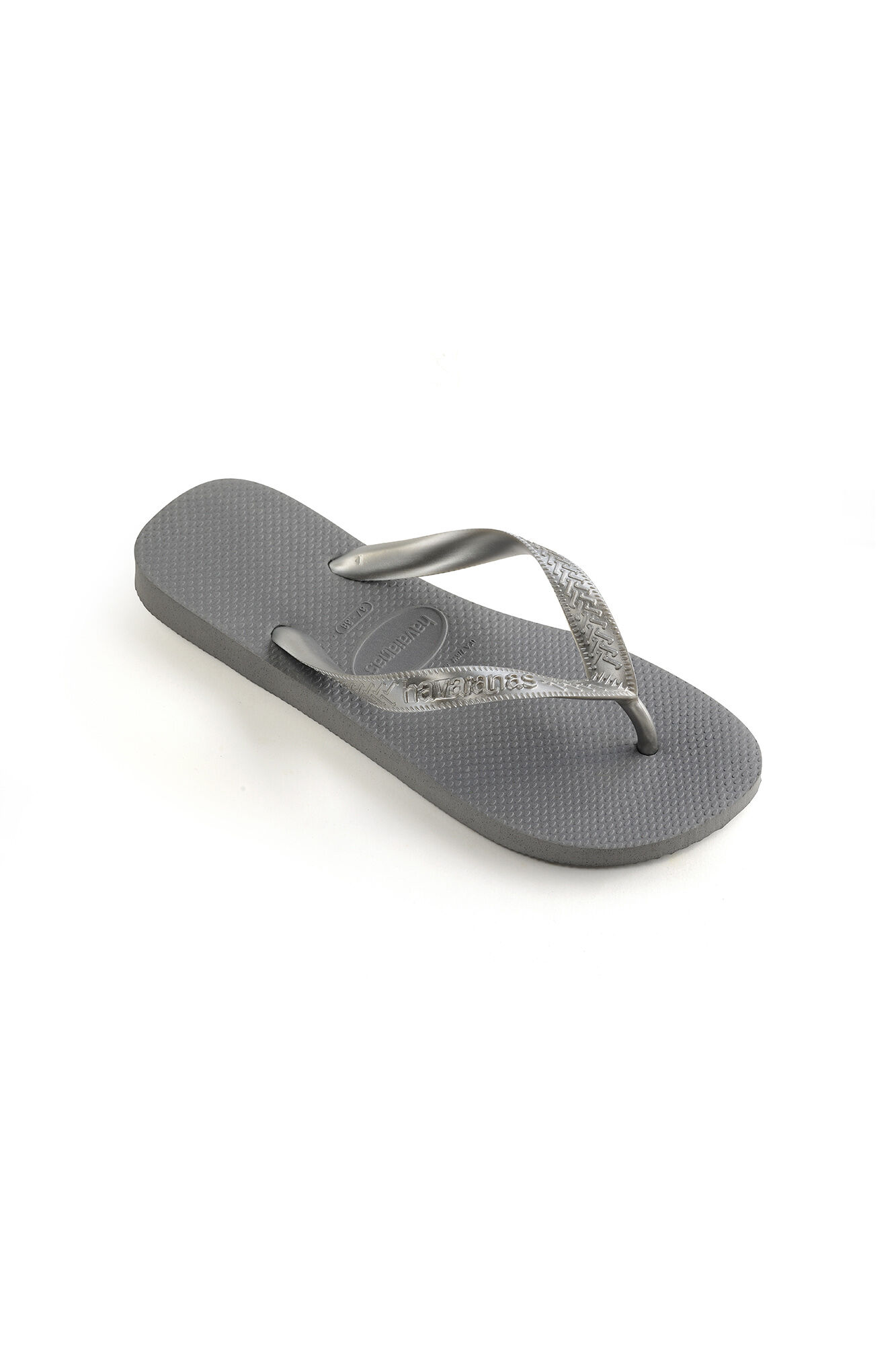 Chinelo infantil com tiras - cinza