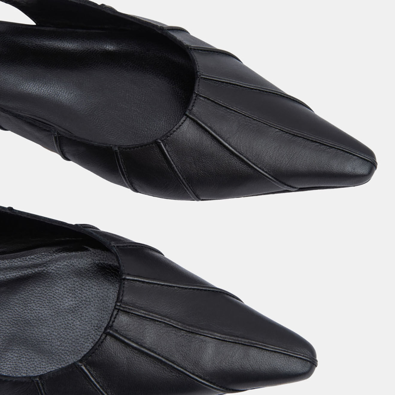 By Far Slingbacks en Cuir Cyd noirs