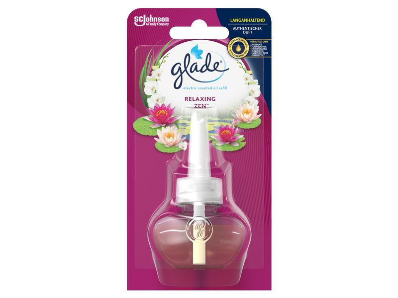 Glade Duftstecker Relaxing Zen 20 ml Elektrischer Raumduft mit Duftöl