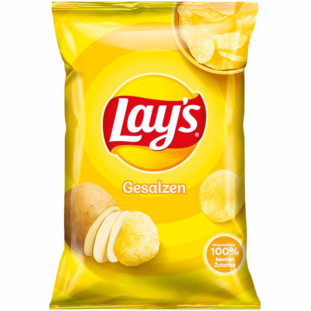 Lays Kartoffelchips gesalzen 150g MHD:23.2.25