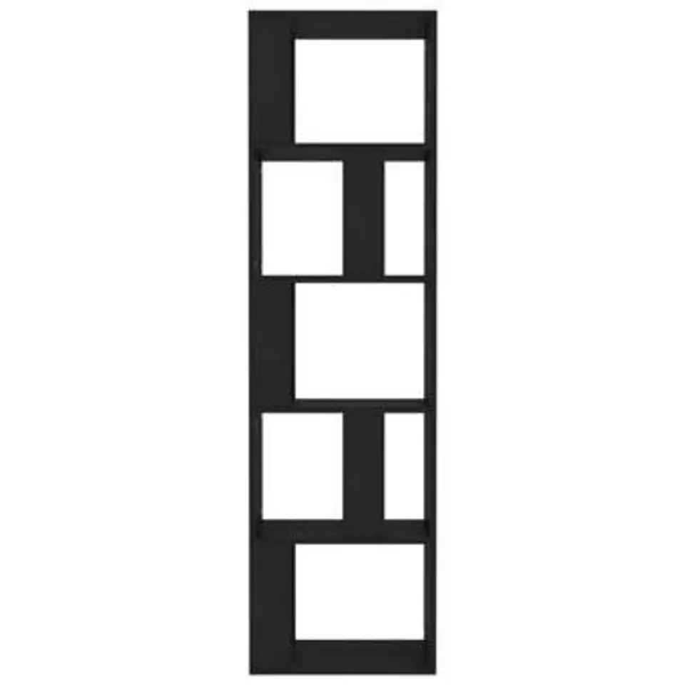 vidaXL - Boekenkast - Zwart - Bewerkt hout