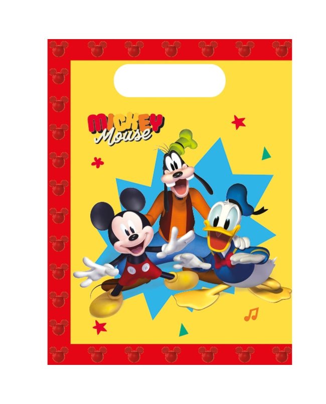 Mickey Mouse Uitdeelzakjes Jump Into Fun 23cm 4st