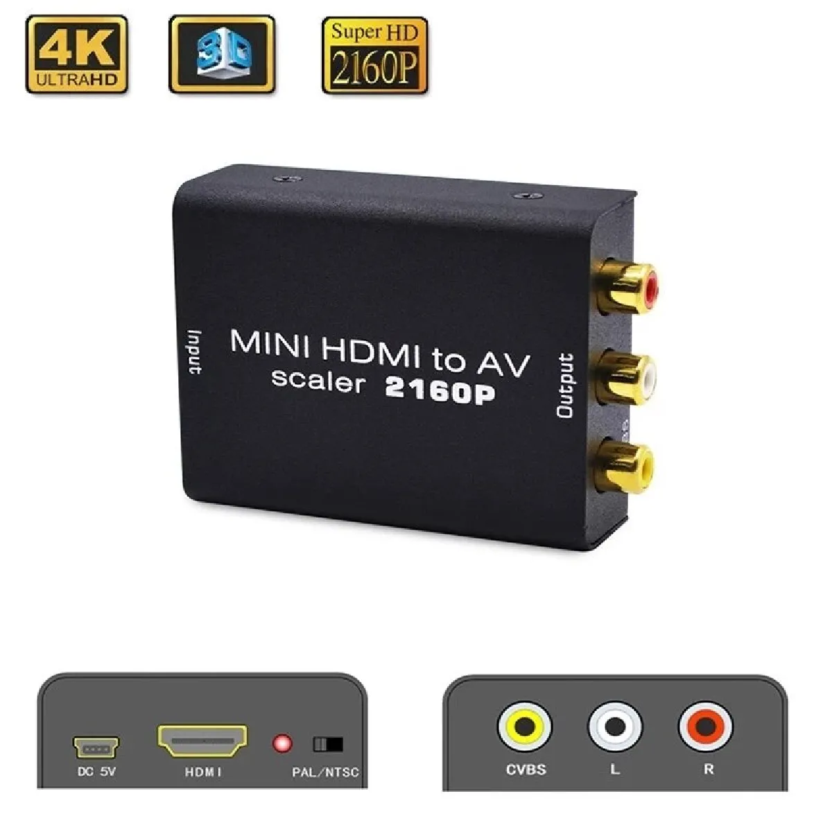 Universal Adaptateur 4K HD à AV