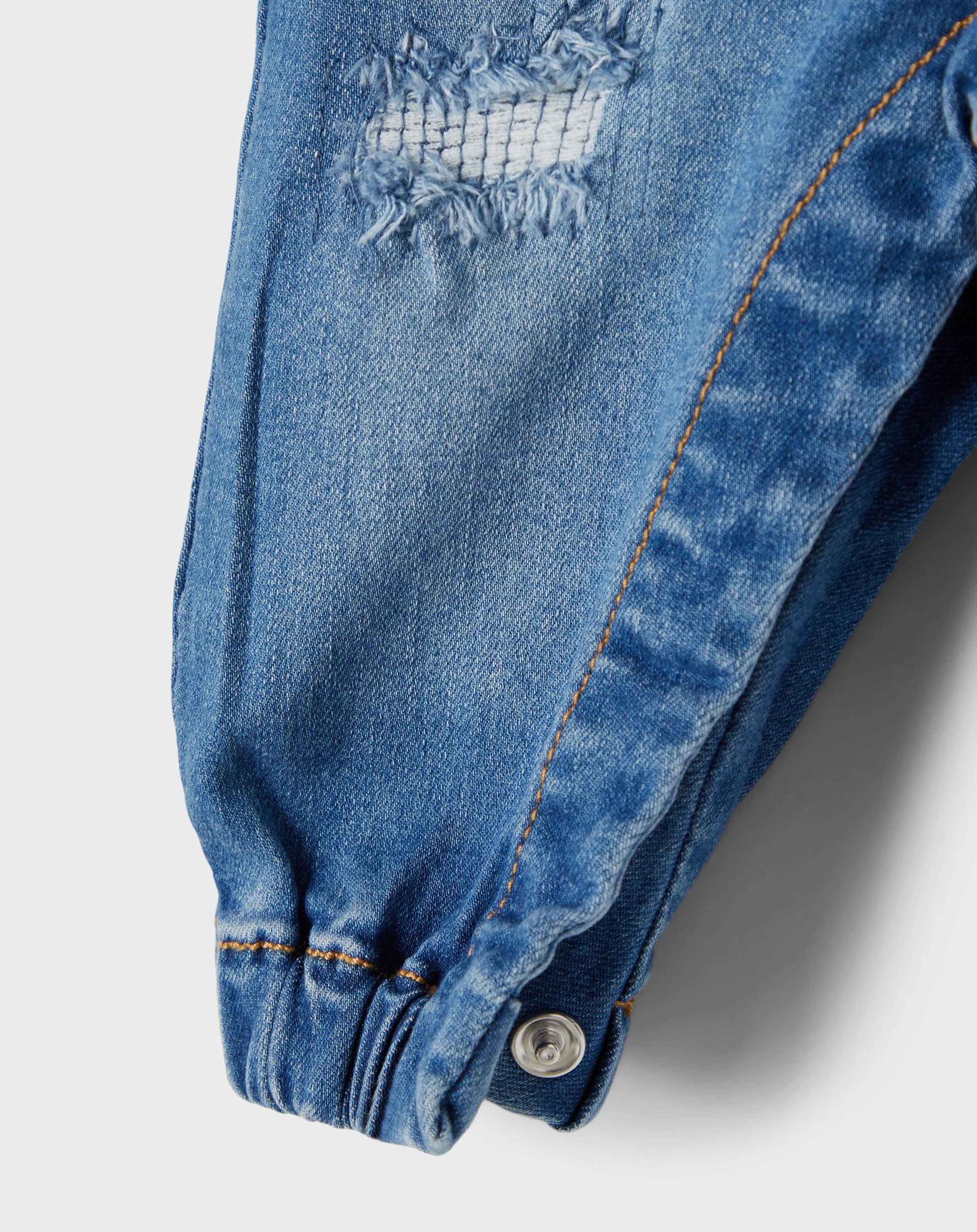 Jeans-Latzhose NBMBUNDO DNMATUMLES 2626 in medium blue