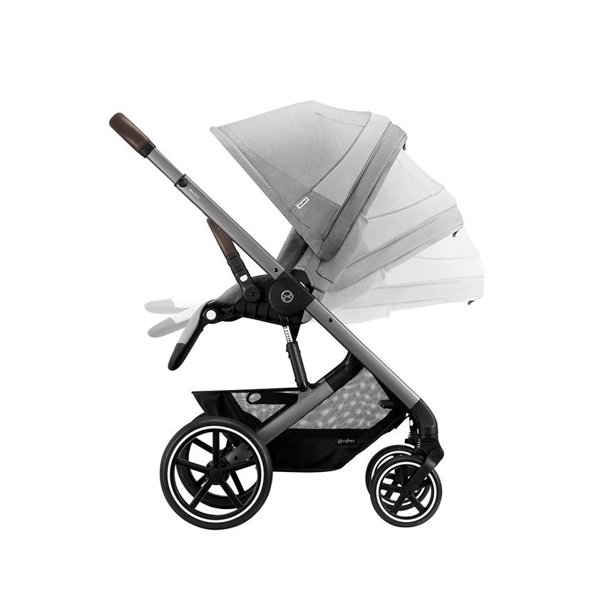 Poussette Balios S Lux 2023 - Châssis Silver / Siège Lava Grey - Ecru