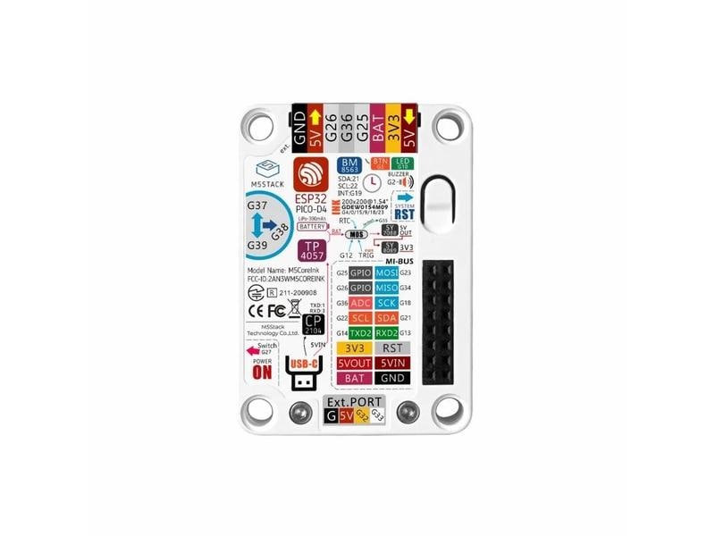 M5Stack Entwicklerboard ESP32 Core Ink Development Kit 1.5