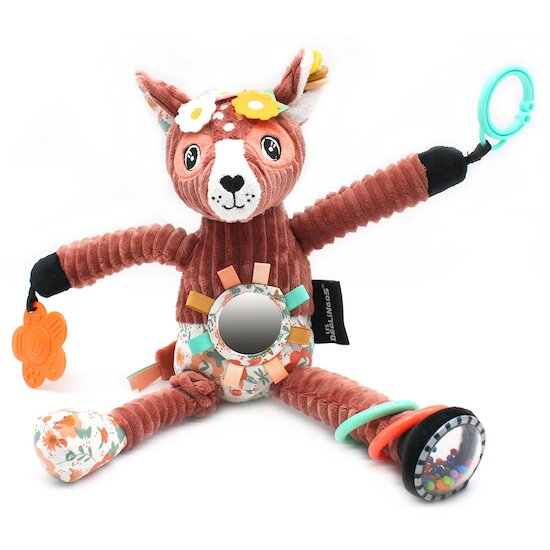 Mélimélos la biche Peluche d'activités nomade   de               Les Déglingos