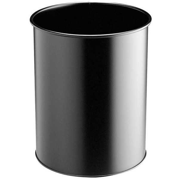 Durable Corbeille à papier métal 15 L  - Noir