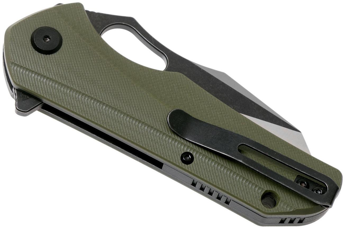 Bestech Operator BG36C Green G10, Two Tone Black zakmes