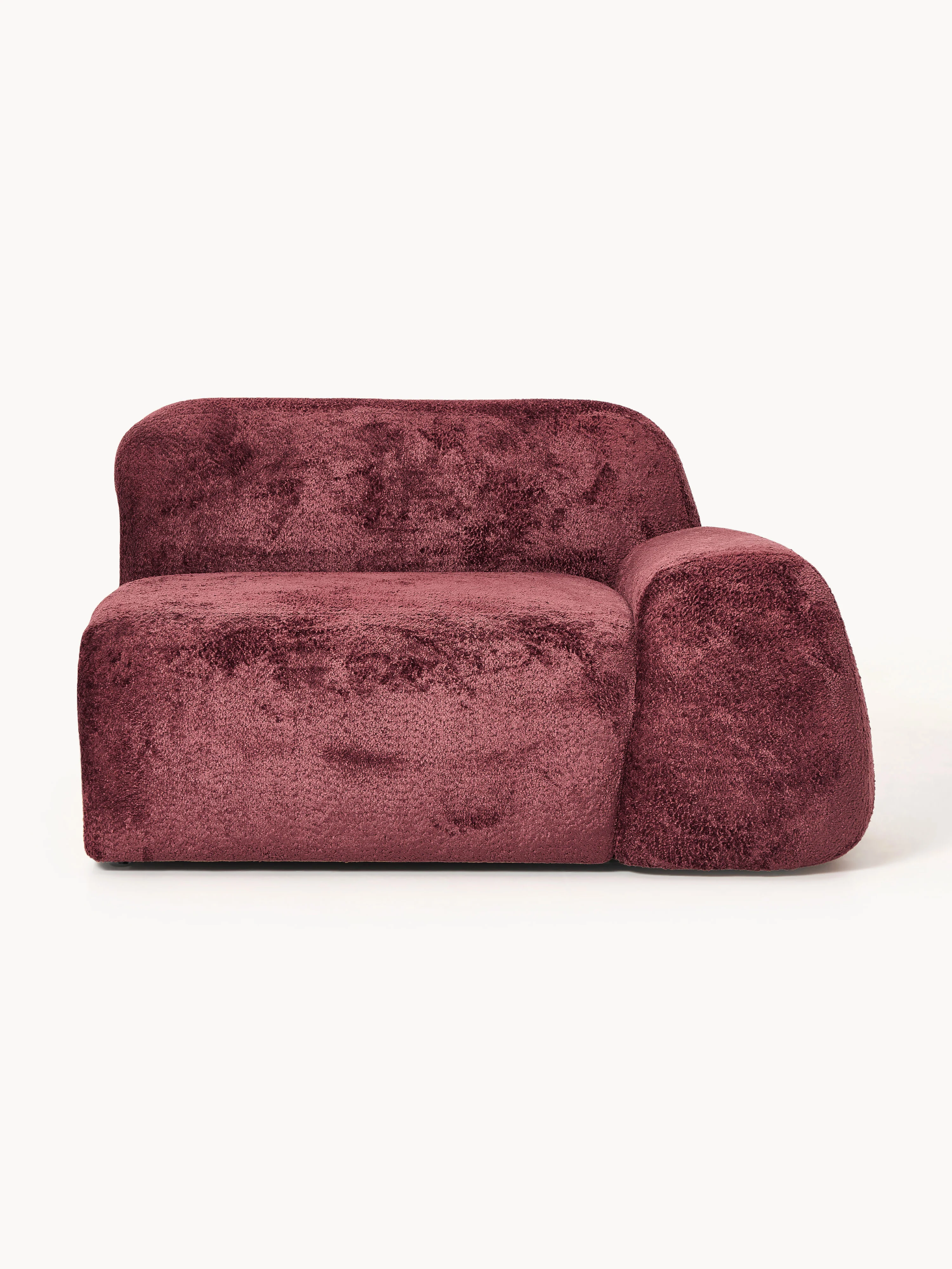 Hoekmodule Wolke van teddy-bouclé