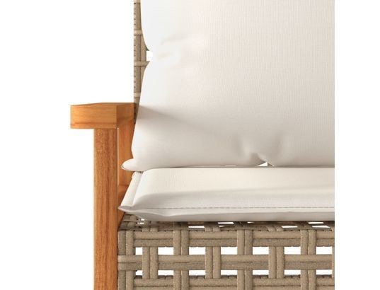 LES TENDANCES - Ensemble table et chaises de jardin-beige-2 places-518820