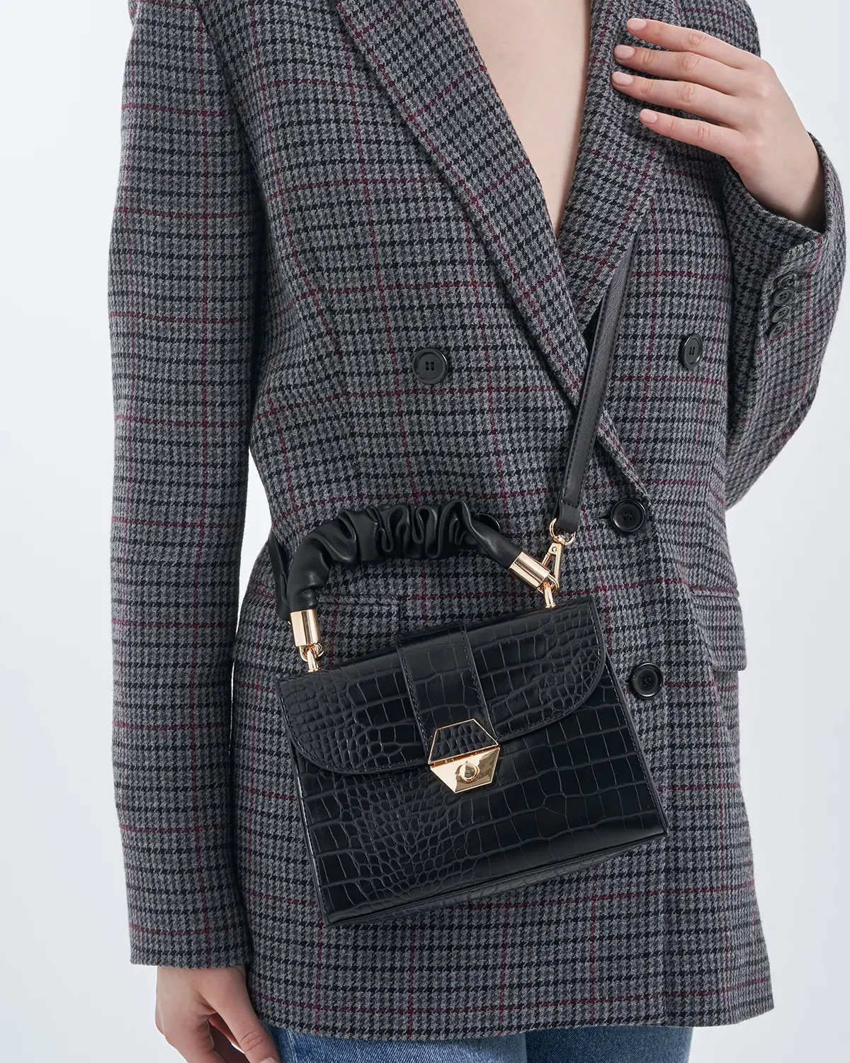 Tasche - Black Crocodile