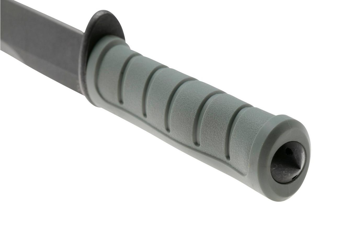 KA-BAR Dust I 6100, Blackwashed D2, Grey-Green GFN, vaststaand mes