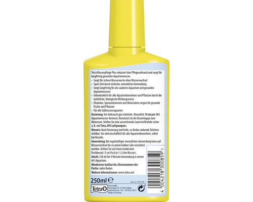 Tetra Water Care Plus 250 ml basisverzorgingsproduct