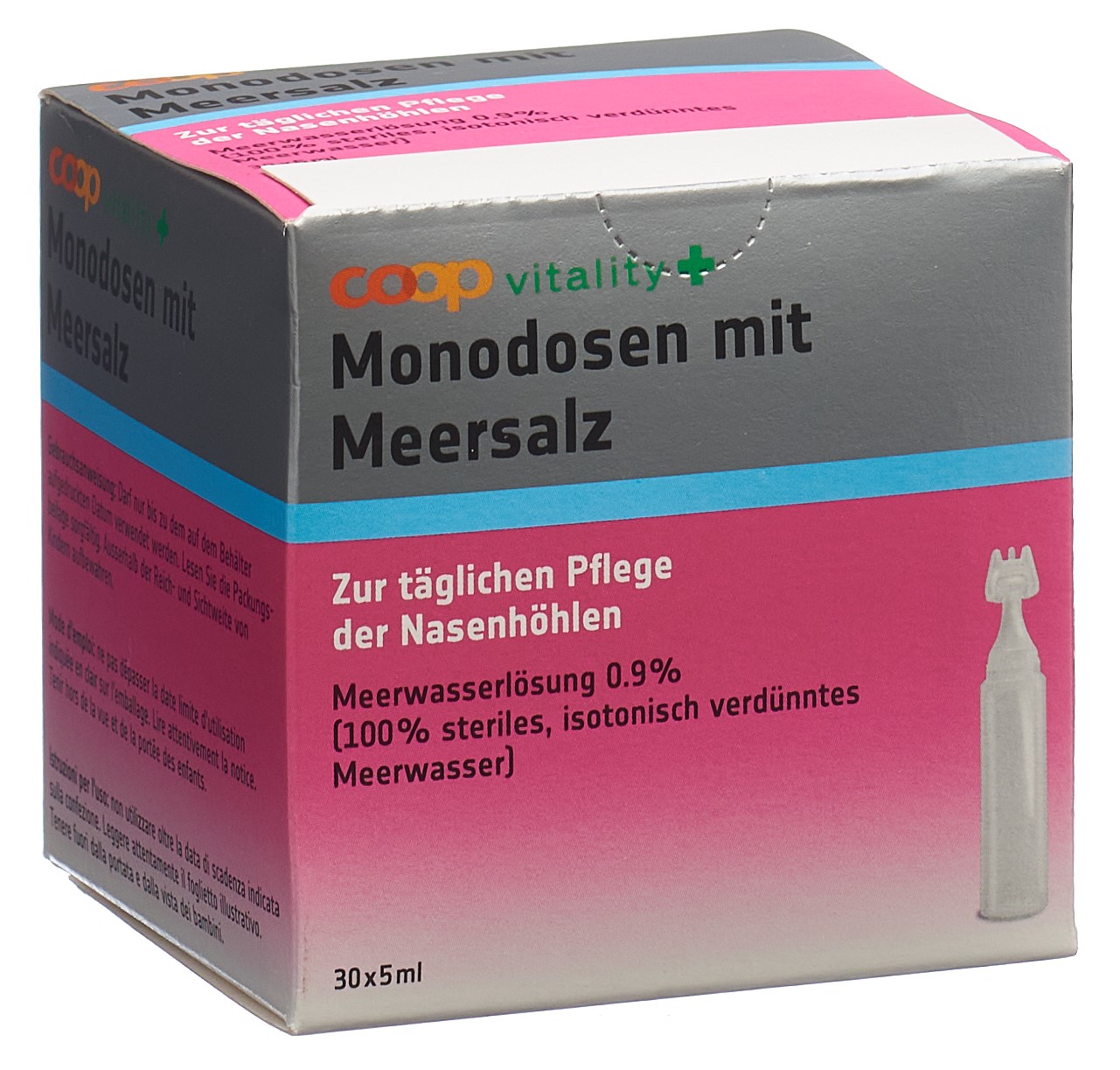 Coop Vitality Monodosen Gtt Nas mit Meersalz Monodos 5 ml