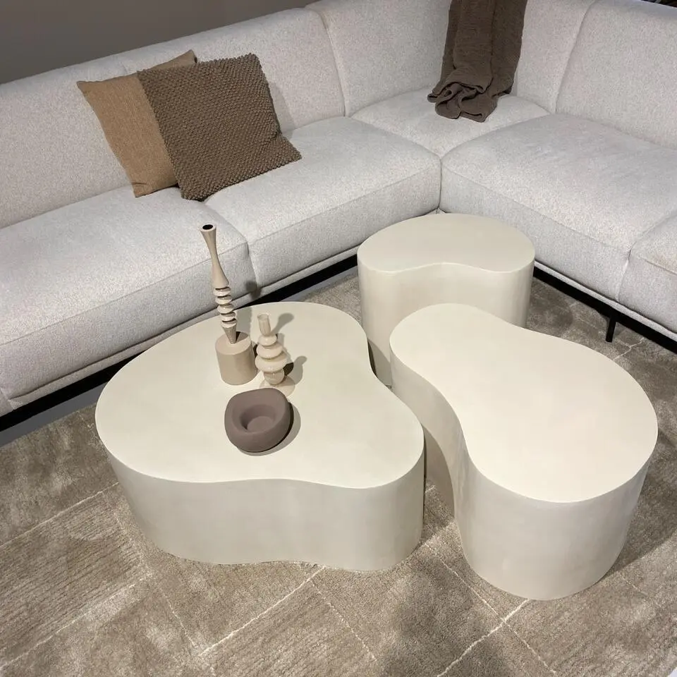 Brix - Salontafel Brix Organic Sandy 85cm - Beton / MDF