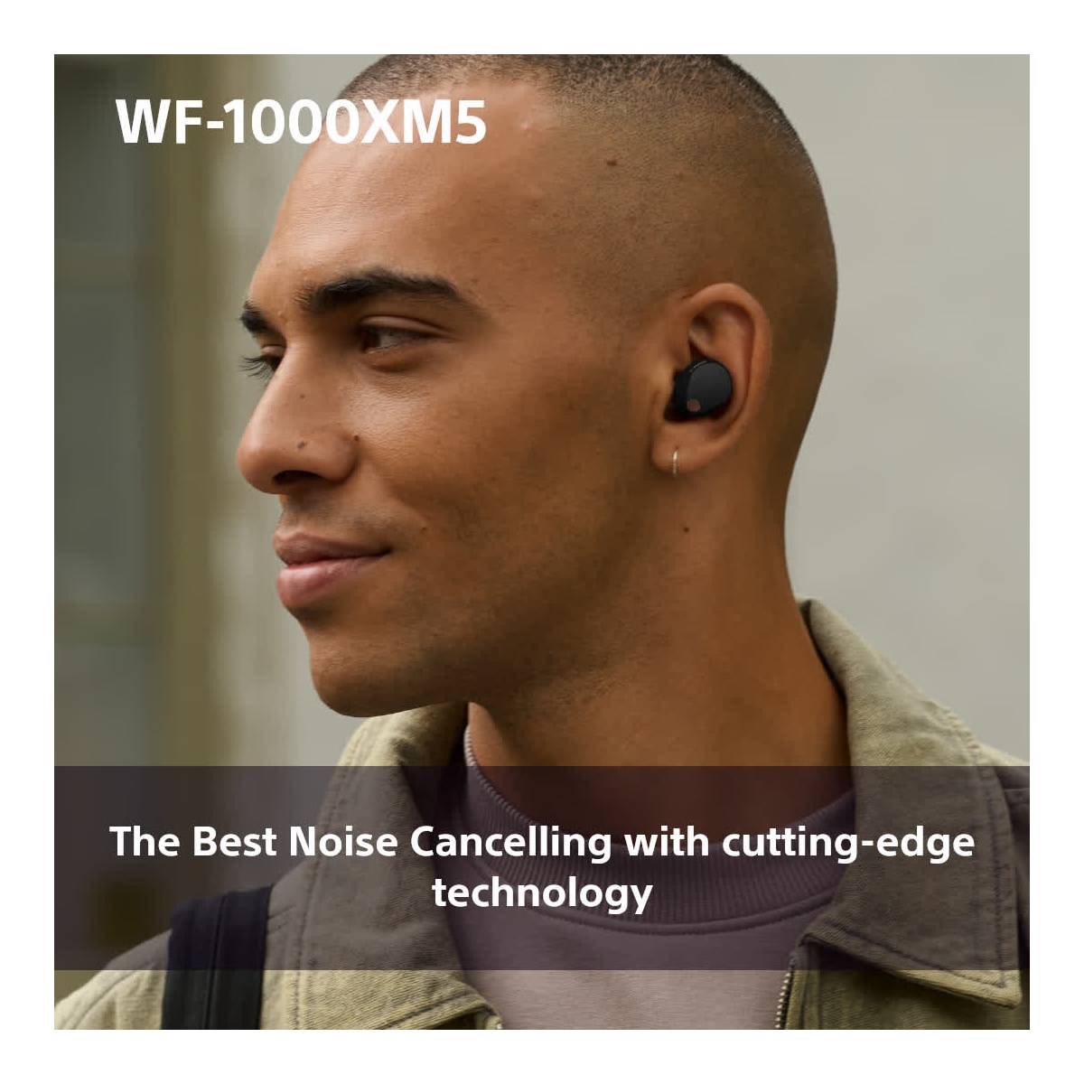 Sony WF-1000XM5 helt trådløse in-ear hodetelefoner (sort)
