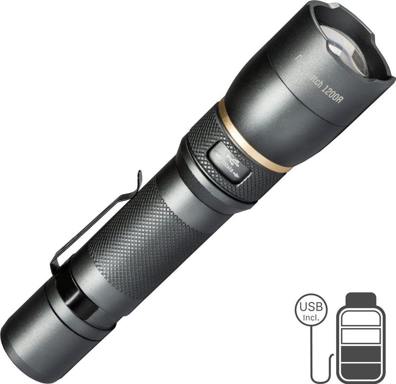 Zaklamp - Oplaadbaar - LED - IPX7 Waterdicht - Dimbaar