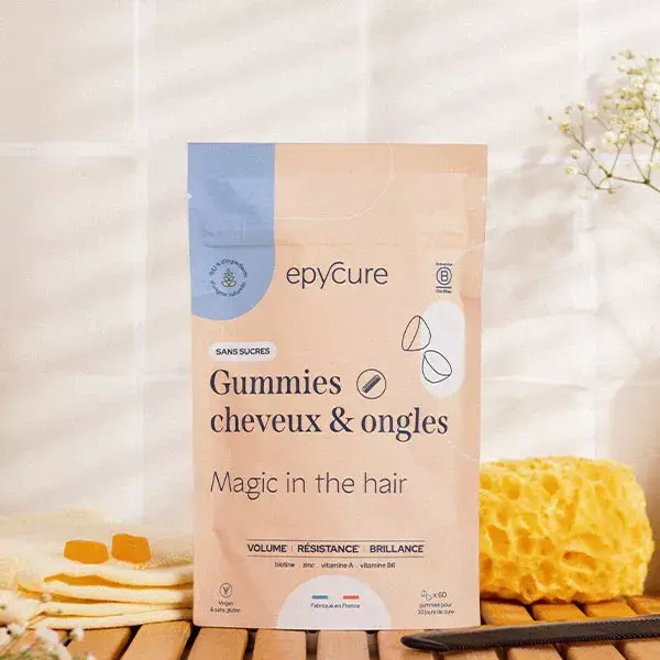 Epycure Gomas de Crescimento para Cabelo e Unhas Sem Açúcar - 60 gomas