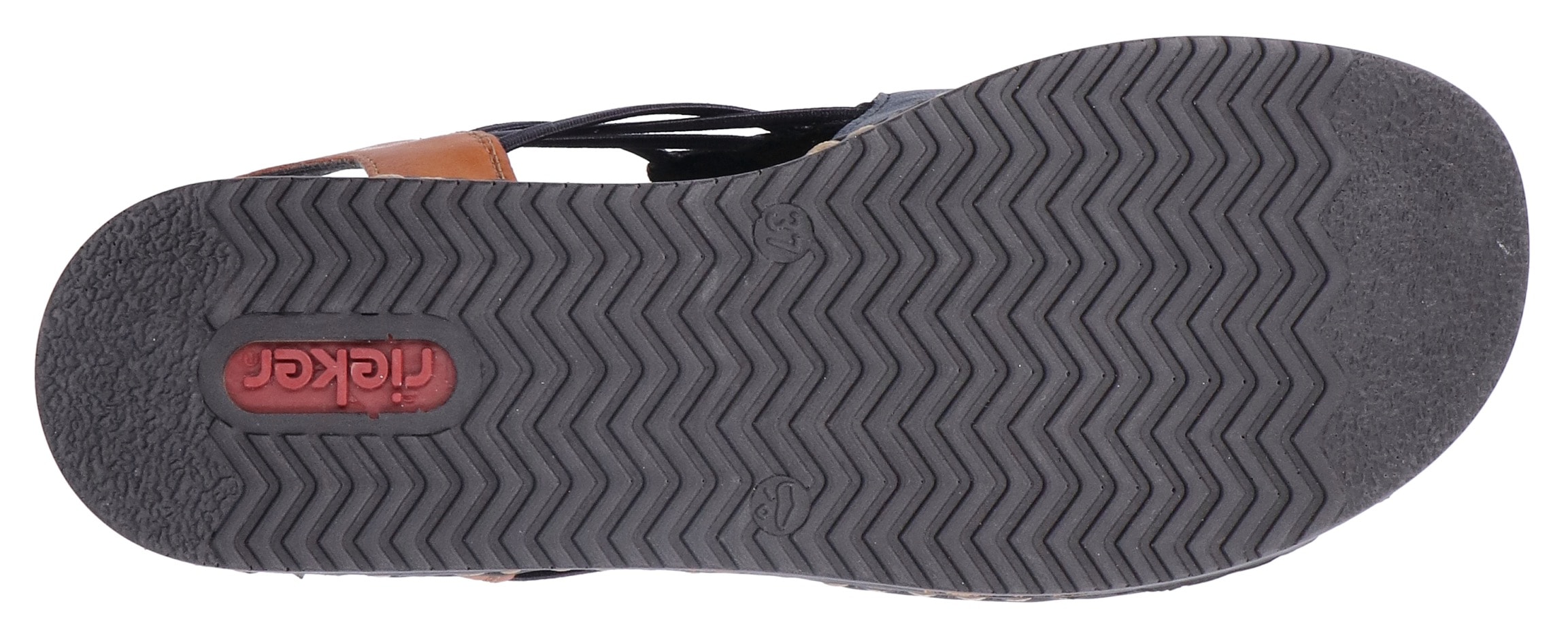 Rieker Keilsandalette  , Sommerschuh, Sandale, Keilabsatz, mit Stretchbänder