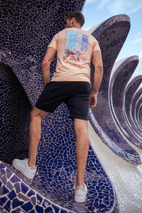 Gabbiano oranje heren t-shirt