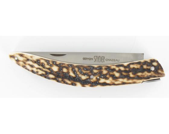 Styl'ver Bois de cerf - ressort forgé Couteau de poche par Goyon Chazeau