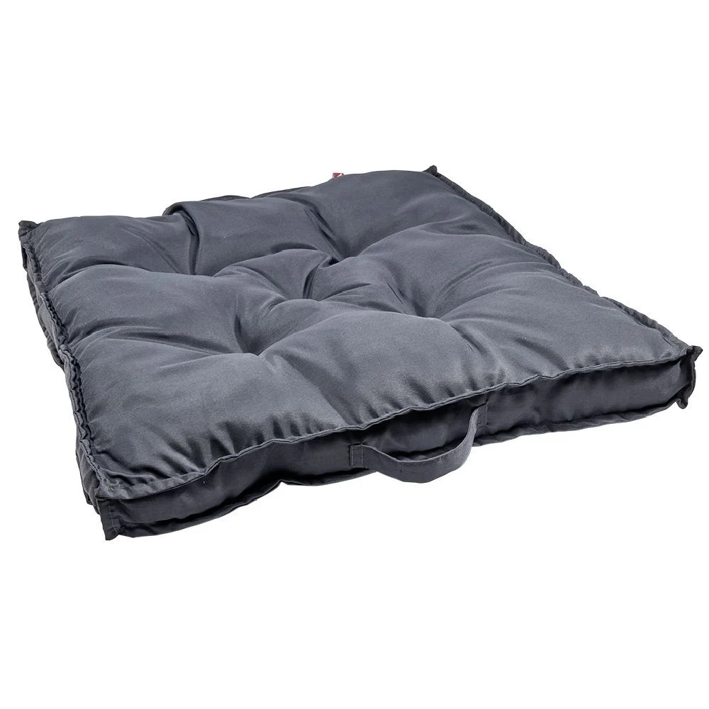 Coussin de dossier salon palette gris anthracite 60x60xép8cm