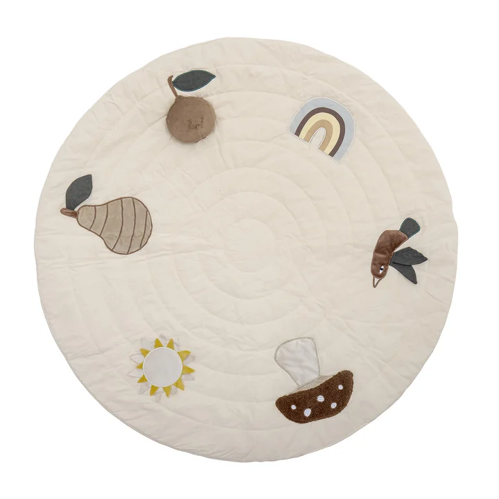 Bloomingville - Mini Agnes Spielmatte, Ø 100 cm, weiss
