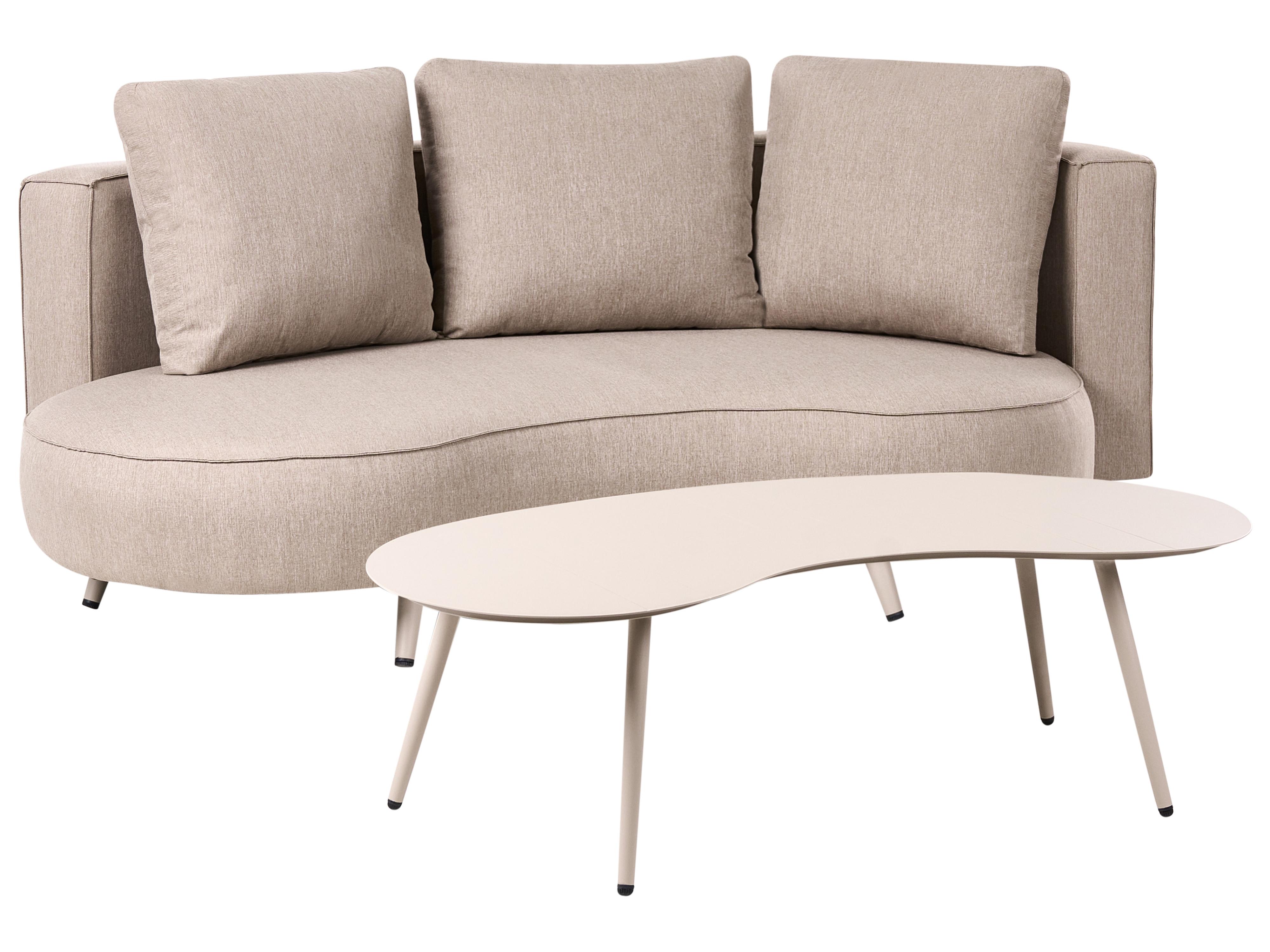 Loungeset met tafel 6-zits PARORI Beige