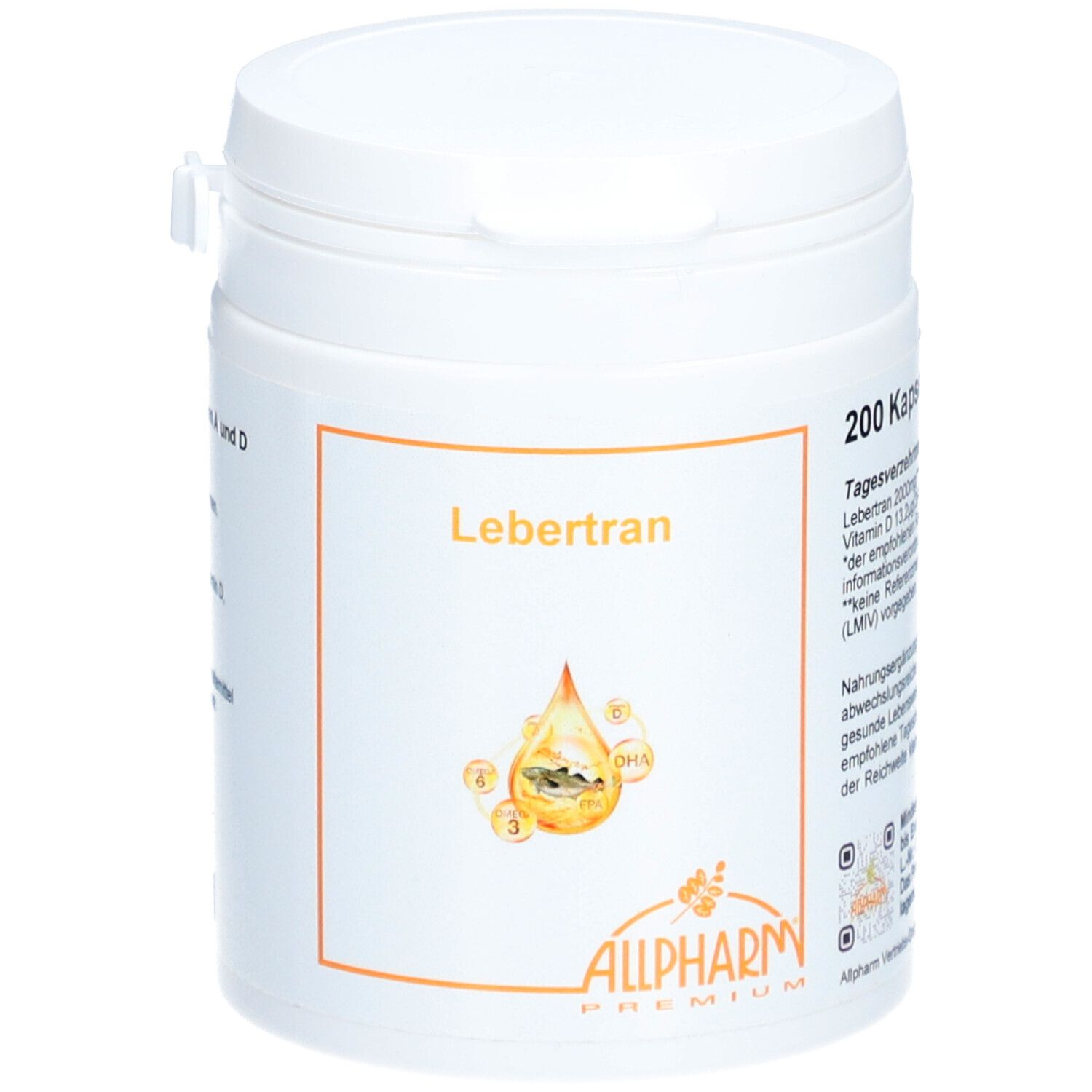 Lebertran Kapseln 500mg