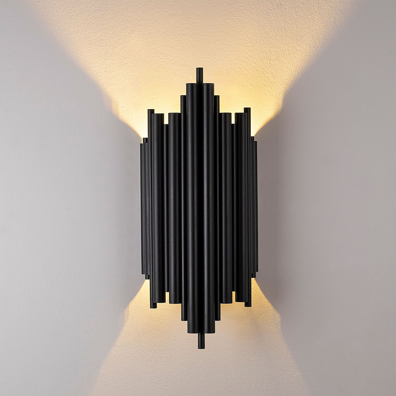 Opviq Applique murale Reis noire - 18x40x8 cm