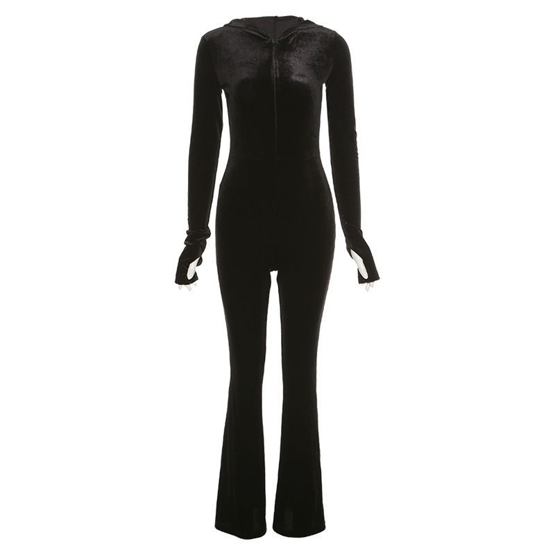 HERMITAKH - V-hals jumpsuit met lange mouwen