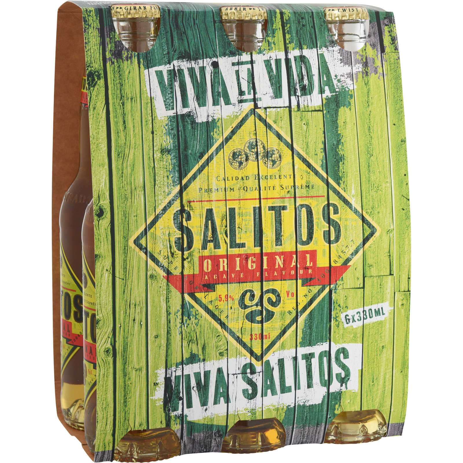 Salitos Original 6 x 33 cl Glas