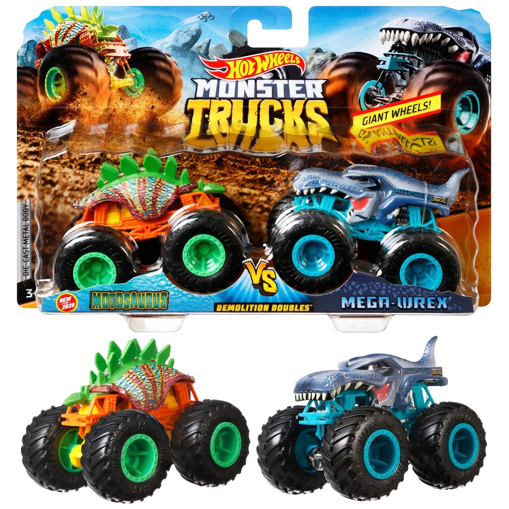 Hot Wheels Monster Trucks 1:64 2er-Pack Sortiment