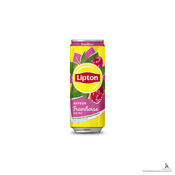 Lipton framboise Canette 33 cl - Lot de 24