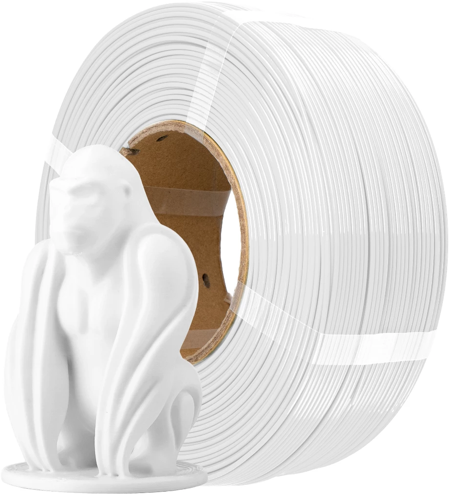 AzureFilm  PCTG Refill White, 1,75 mm / 1000 g    Leicht zu verarbeitendes Material mit hoher Temperaturbeständigkeit in White, ohne Spule