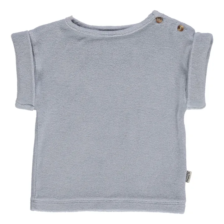 Poudre Organic T-Shirt Laurier Eponge | Bleu gris