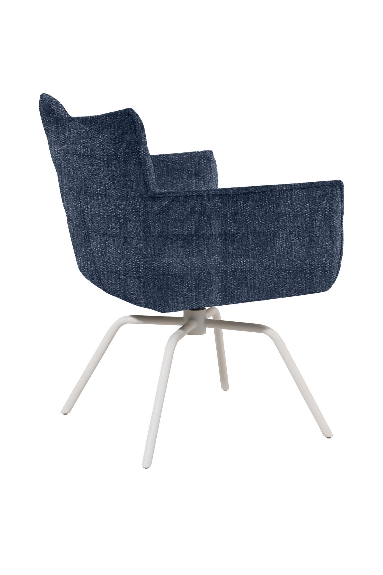 Van C armstoel stof blauw