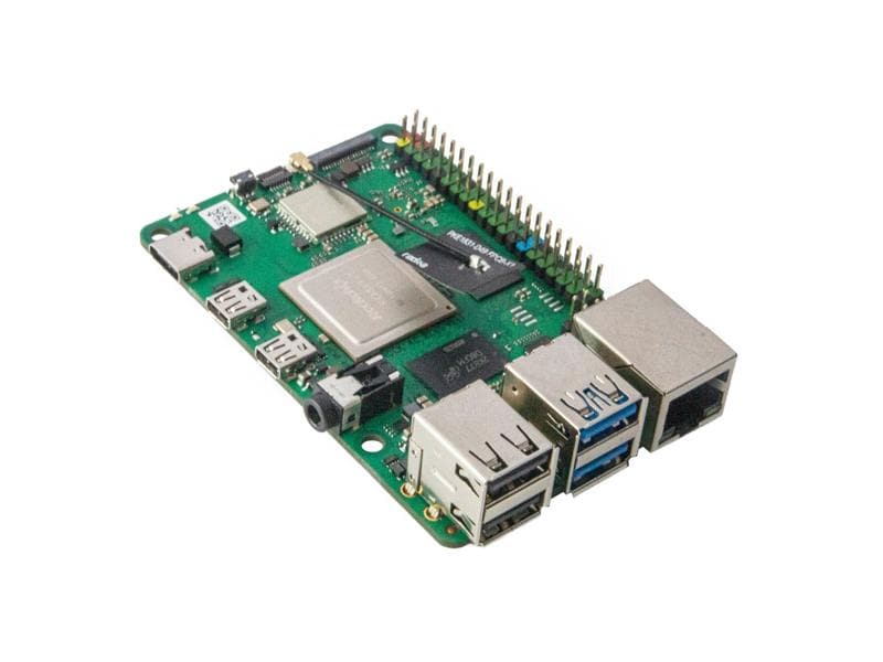 Okdo by Radxa Entwicklerboard ROCK 4C  4 GB RK3399-T ARM basierter Single Board Computer mit 4 GB Ram