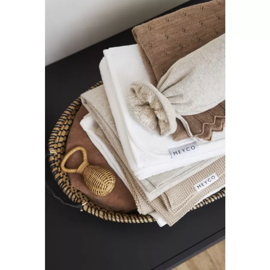 MEYCO Bouclé Babydecke Offwhite 75 x 100 cm