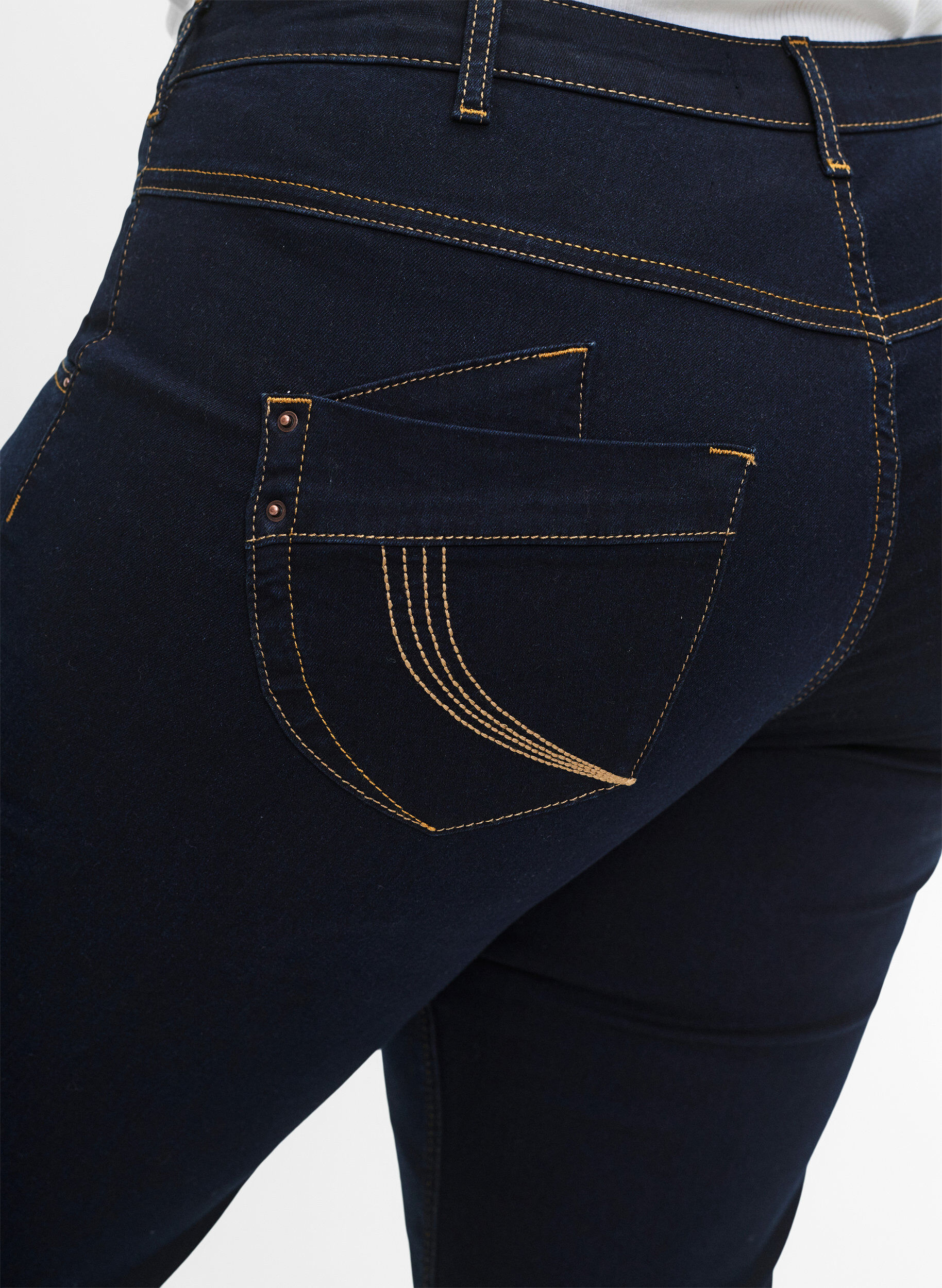 Regular fit Gemma jeans med høj talje