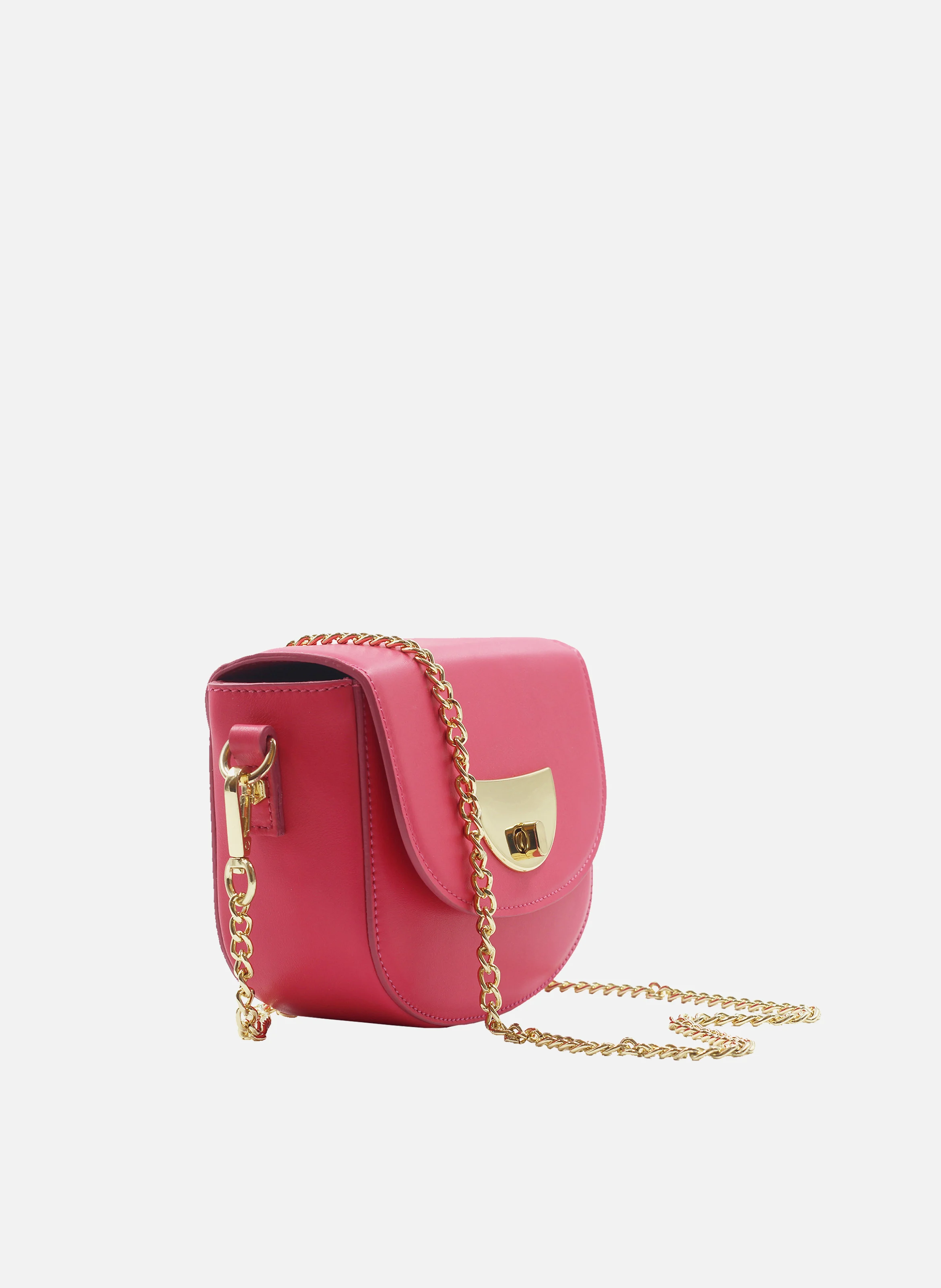 Mini sac cuir lisse | Rose