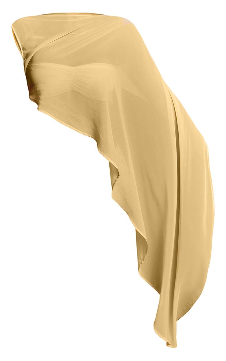 Butter Yellow Ensemble Coordonné Haut Dos Nu Avec Cape En Mousseline