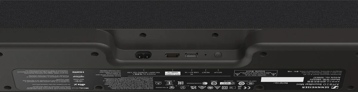 Sennheiser Ambeo SoundBar Mini et support Barres de son